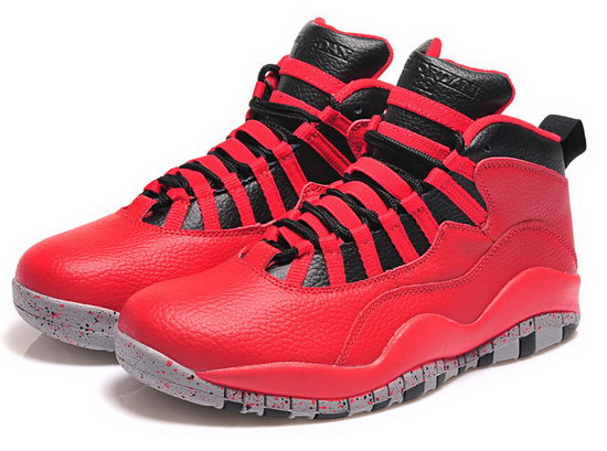 Mens & Womens (unisex) Air Jordan Retro 10 Red Black Online Store